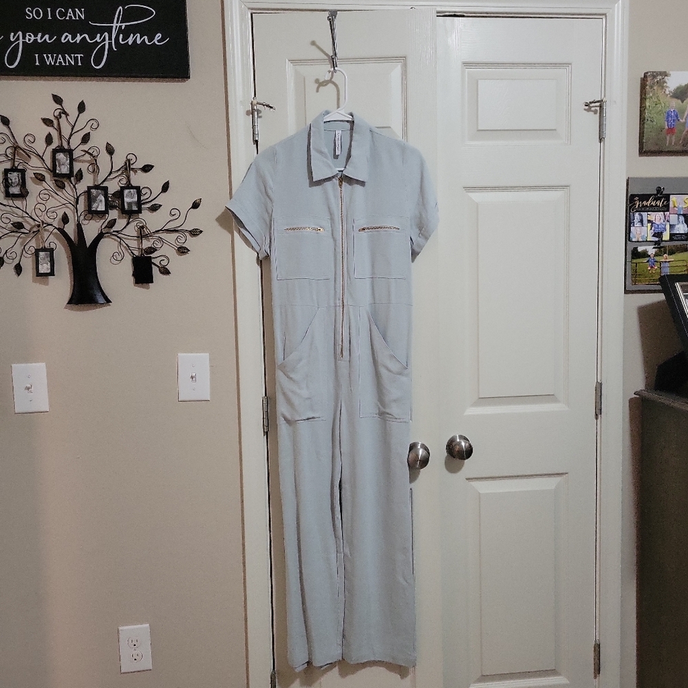 Rachel Pally jumpsuit small baby blue